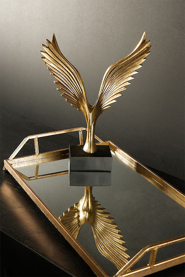 InTheBox Decorative Bird Polyresin Amig 1 in Gold/ Black 22.4x9.9x30.9cm 1pcs