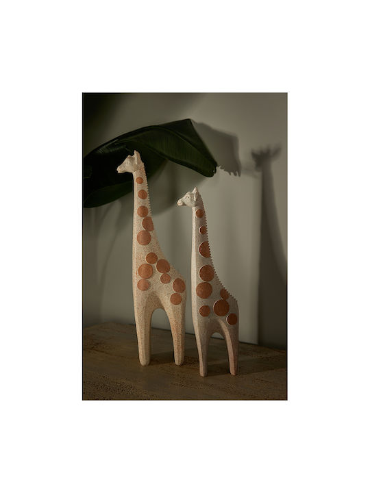 InTheBox Decorative Giraffe Polyresin Kemil in White Brown 9x6x35cm 1pcs