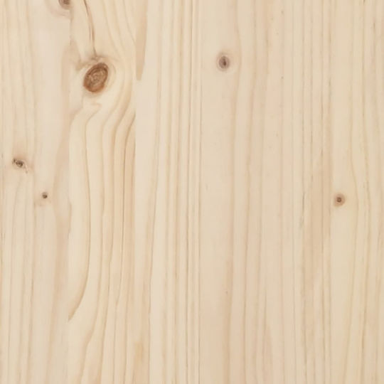 Ein Einzelbett Aus Holz Braune mit Lattenrost für Matratze 75x190cm