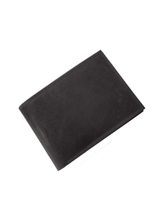 Ginis WVT 8 Men's Leather Wallet Black