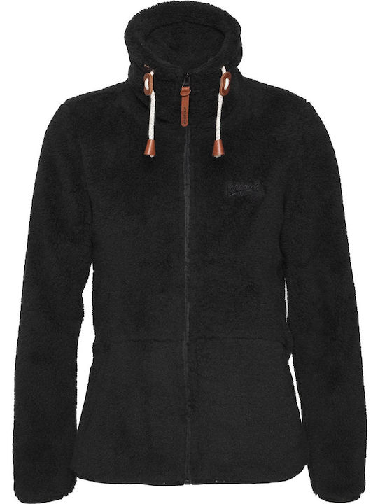 Karmen Women's Cardigan with Zipper Black