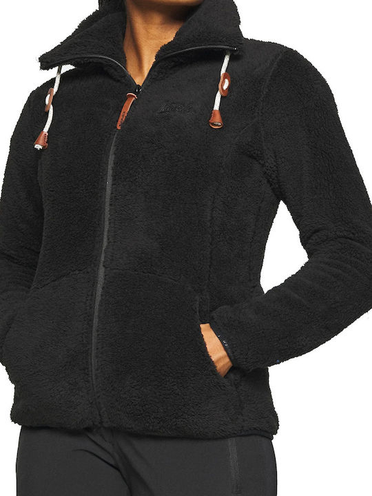 Karmen Women's Cardigan with Zipper Black