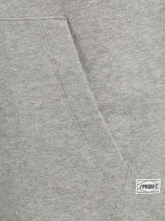 Sweatshirt with Hood Light Grey Melange