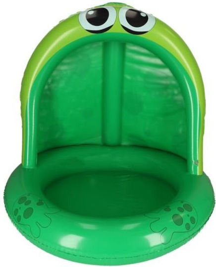 ikonka Children's Round Inflatable Green Swimming Pool