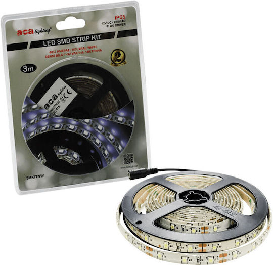 Aca Waterproof LED Strip 12V RGB Light 3m Type SMD5050 with Power Supply & Remote Control