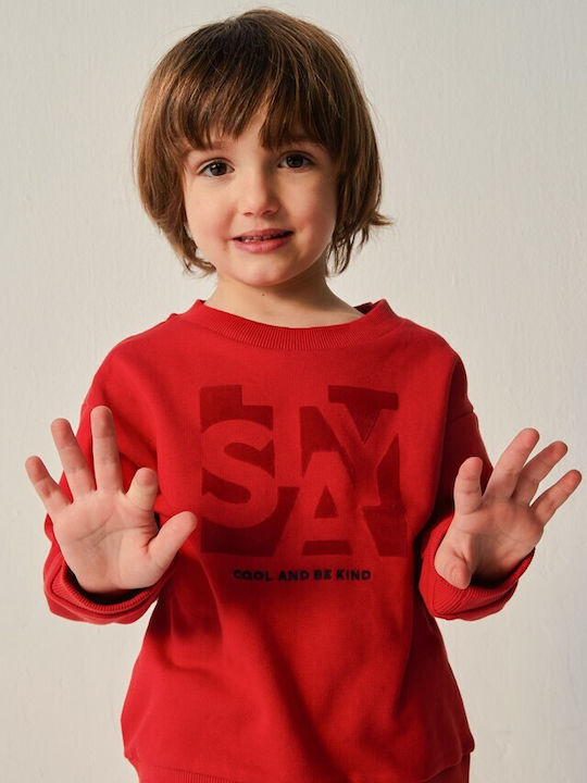 Mayoral Kids' Blouse Long Sleeve Red