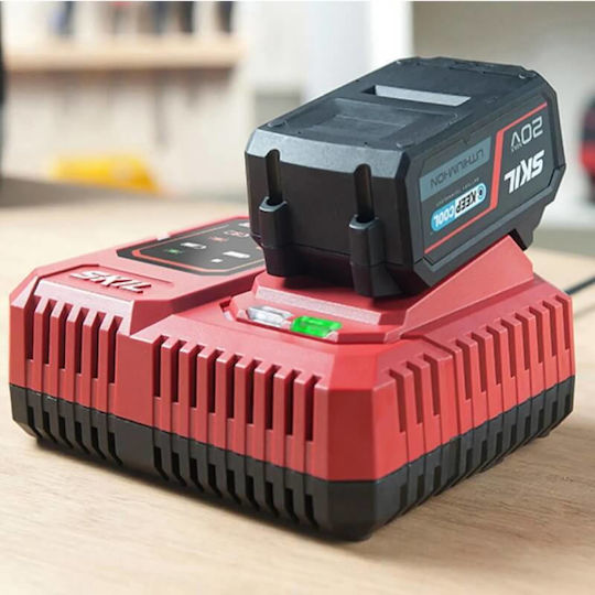 Skil D00211 Set Angle Wheel & Impact Drill Driver & Impact Screwdriver 20V with 2 Batteries 5Ah and Case
