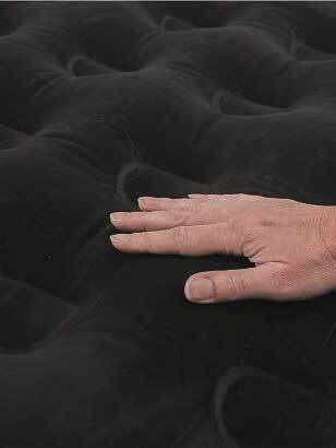 Outwell Camping Air Mattress Double With Integrated Pump Classic 185x130x20cm Black