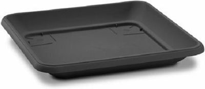 Plastona 10.01.0058 Square Plate Pot Black 36x36cm