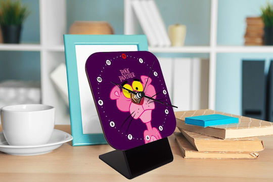 Koupakoupa Масов Часовник с Индикатори Дървено Лилаво KP_12610_CLOCK-DESK-SQUARE
