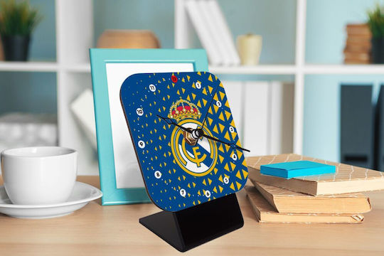 Koupakoupa Koupakoupa Tabletop Clock with Indicators Wooden KP 12711 Clock Desk Square