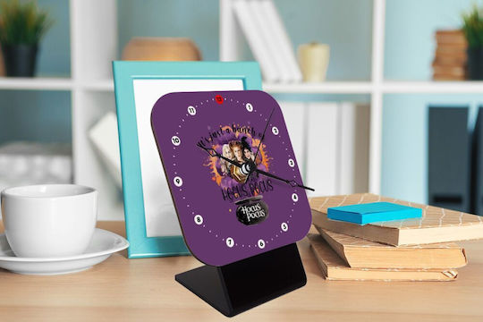 Koupakoupa Масов Часовник с Индикатори Дървено Лилав KP_13963_CLOCK-DESK-SQUARE
