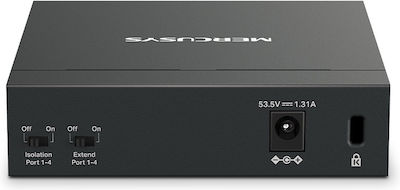 Mercusys MS105GP v1 Unverwaltet L2 PoE+ Switch mit 5 Ports Gigabit (1Gbps) Ethernet