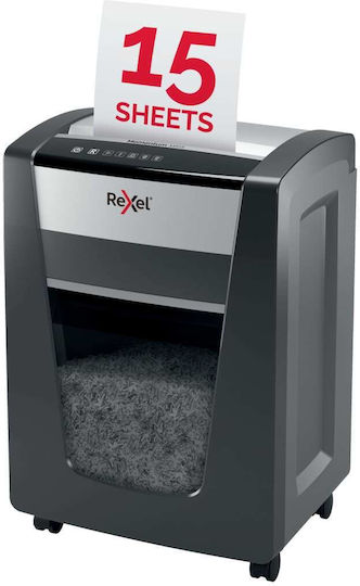 Rexel Καταστροφέας Εγγράφων Momentum Micro Cut 15 Φύλλων με Κάδο 30lt