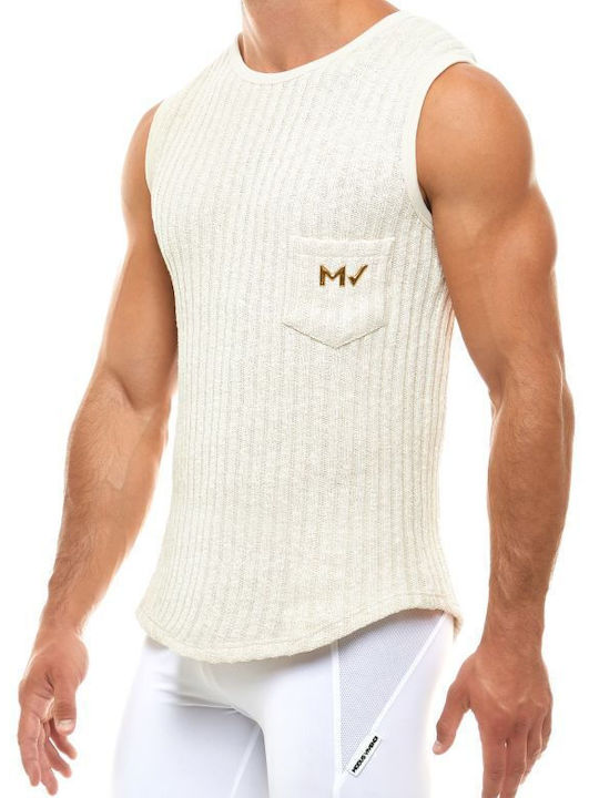 Modus Vivendi Men's Sleeveless Undershirt White