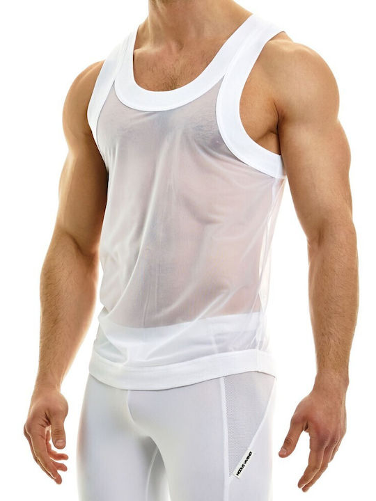 Modus Vivendi Men's Sleeveless Undershirt White