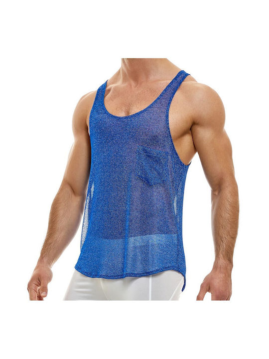 Modus Vivendi Men's Sleeveless Undershirt Blue