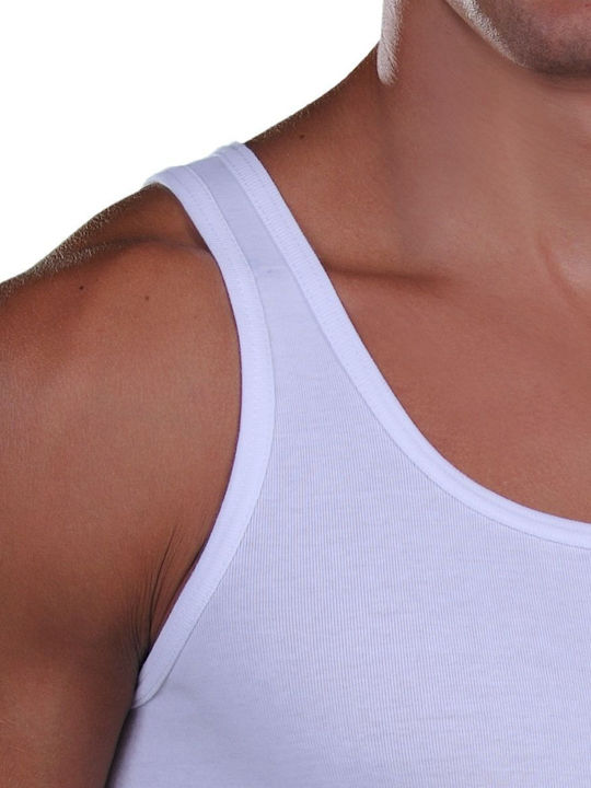 Lord Men's Sleeveless Undershirt White 1113-WHITE-2