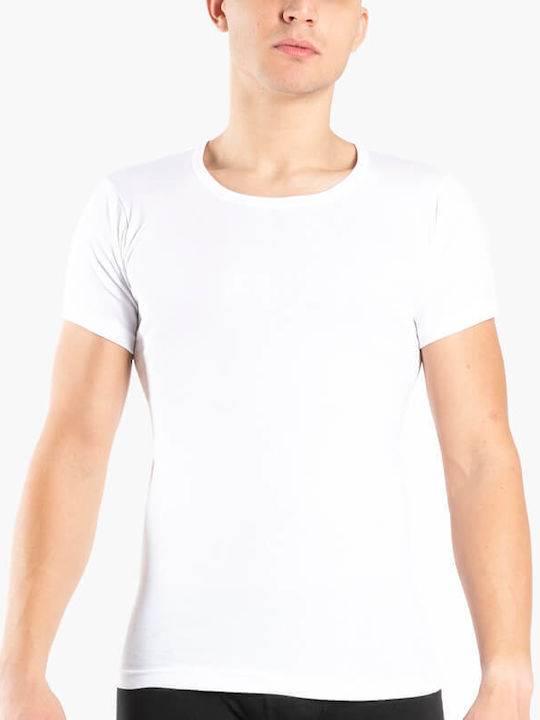 Α.A UNDERWEAR Ανδρική Φανέλα Κοντομάνικη σε Λευκό Χρώμα