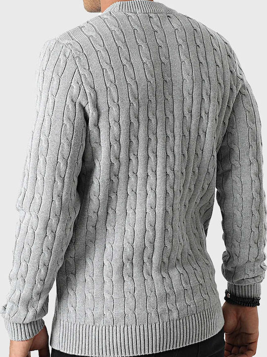 Selected Herren Langarm-Pullover Gray