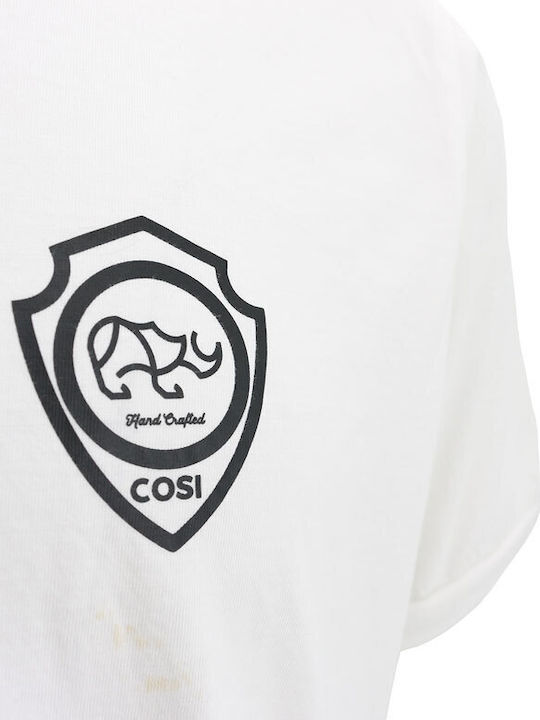 Cosi Jeans Herren T-Shirt Kurzarm Weiß