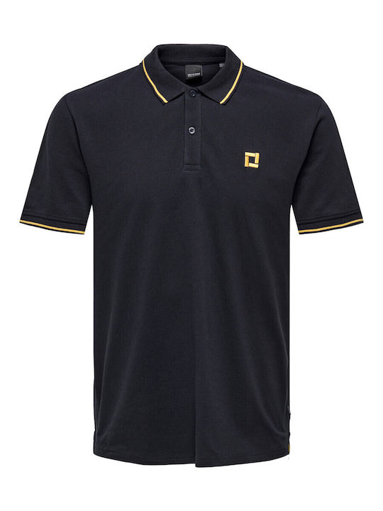 Polo T-shirt Navy Μπλε