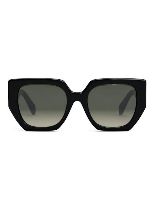 Celine Women's Sunglasses with Black Plastic Frame and Gray Gradient Lens CL40239F-01F
