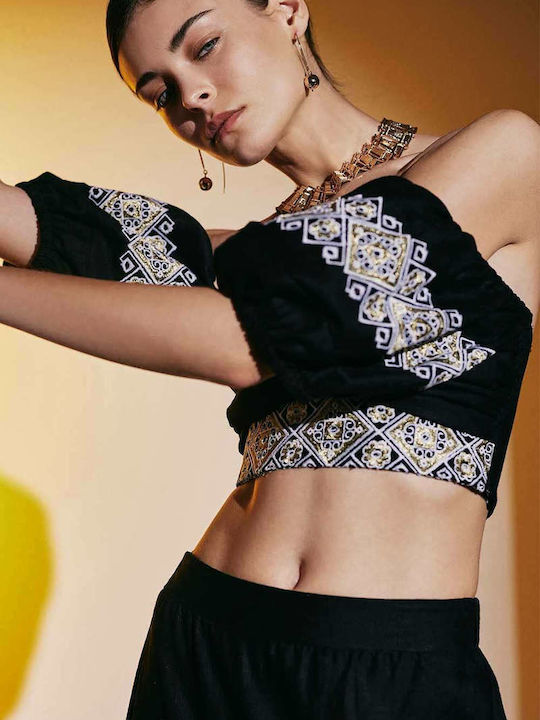 Lace Μπλούζα Μαύρη