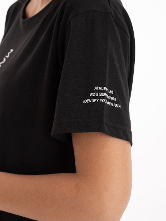 Damen Sport-T-Shirt Schwarz