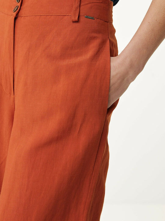 Women's Fabric Trousers Burgundy