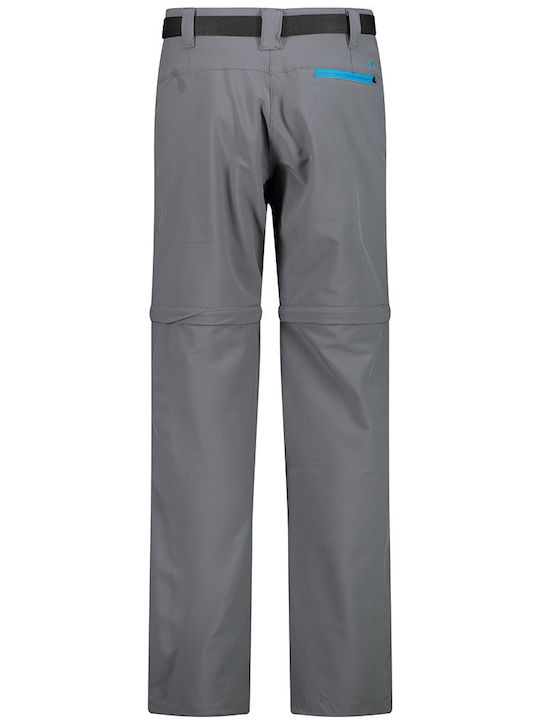 CMP Women's Fabric Trousers in Slim Fit Gray