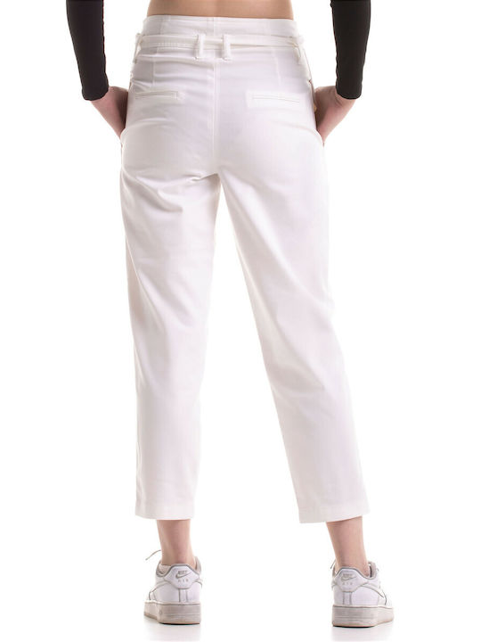 Scinn SELENA 122 Women's Fabric Trousers White