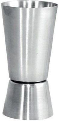 Double Bar Spirit Measure 30/60ml Silver