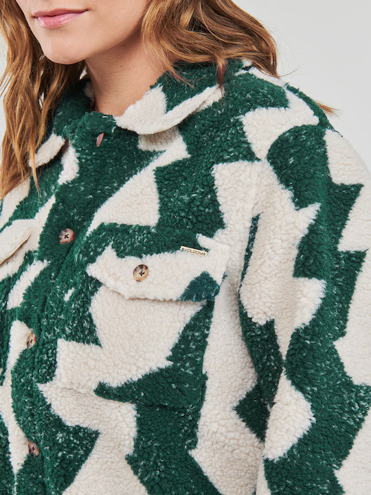 Silent Sherpa Jacket Scurtă Jachetă de femei Puffer