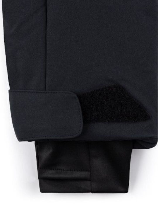 Women's Short Sports Jacket Waterproof for Winter with Hood Black