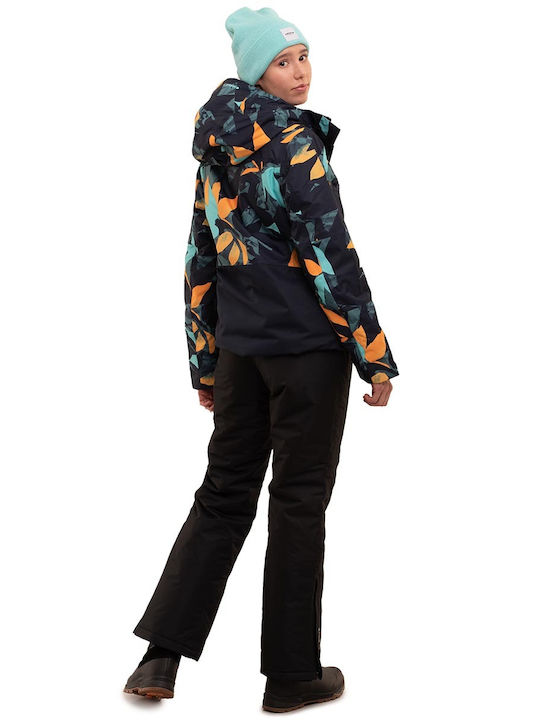Icepeak Women's Short Lifestyle Jacket Waterproof for Winter with Hood Navy Blue 53230592-390