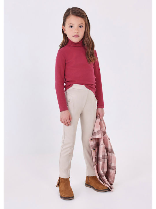 Mayoral Kids' Pants Beige long