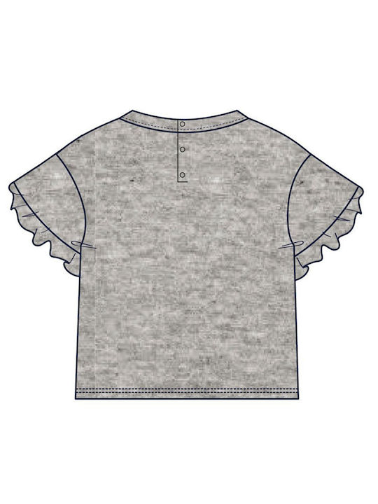 Cerda Kids Blouse Short Sleeve Gray