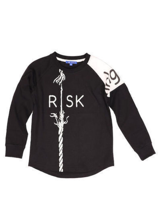 New College Kids Blouse Long Sleeve Black