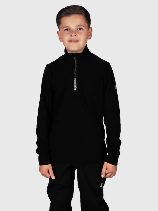 Bluza Pentru Copii Cu Mâneci Lungi Neagră Tennyn