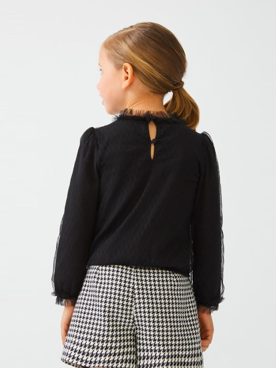 Abel & Lula Kids Blouse Long Sleeve Black