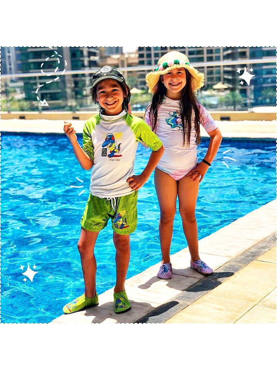Slipstop Protecție Costum de baie pentru copii Rashguard Verde
