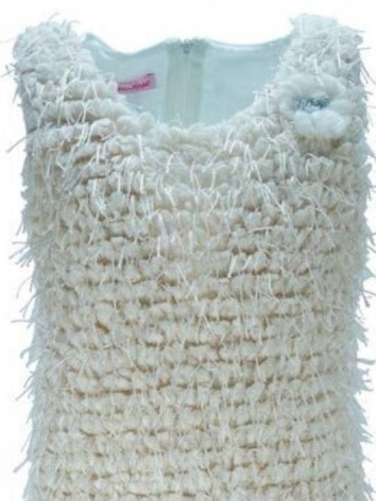 Children's Dress Sleeveless Beige