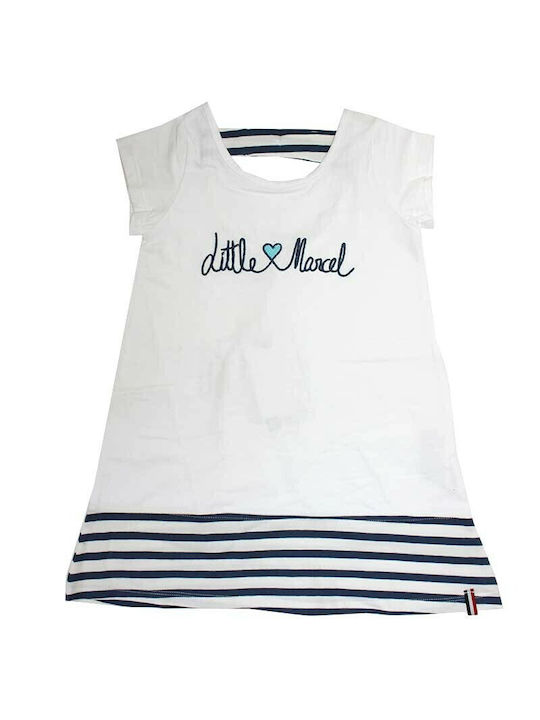 Little Marcel Kids Dress Striped Short Sleeve White