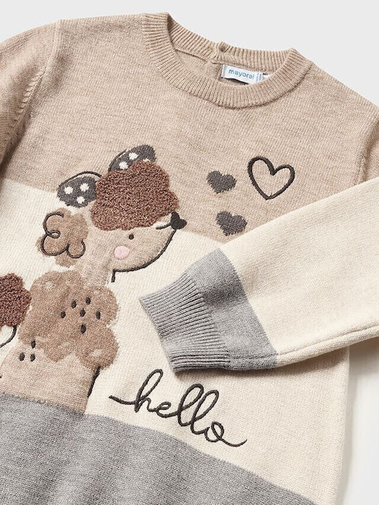 Kinderkleid Langärmelig Knitted Gray