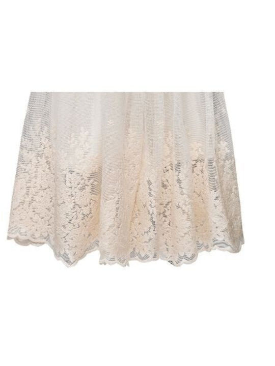 Two Children's Dress Sleeveless Tulle Ecru