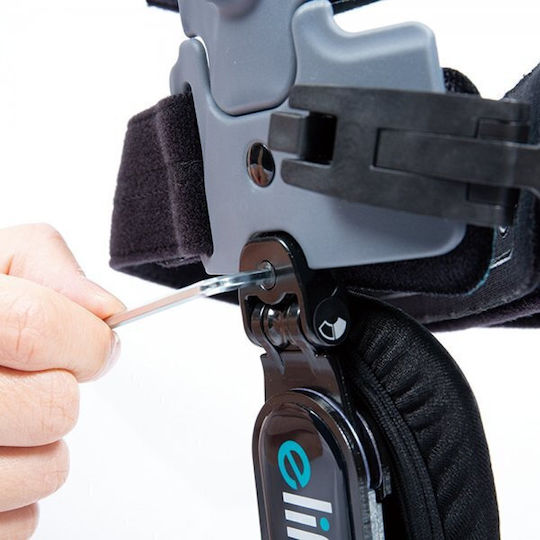 E-Life Bracing MKNOA08 Telescopic OA Knee Guler Patelofemurală Partea stângă în Gri Culoare