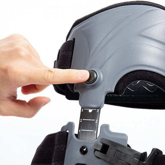 E-Life Bracing MKNOA08 Telescopic OA Knee Guler Patelofemurală Partea stângă în Gri Culoare