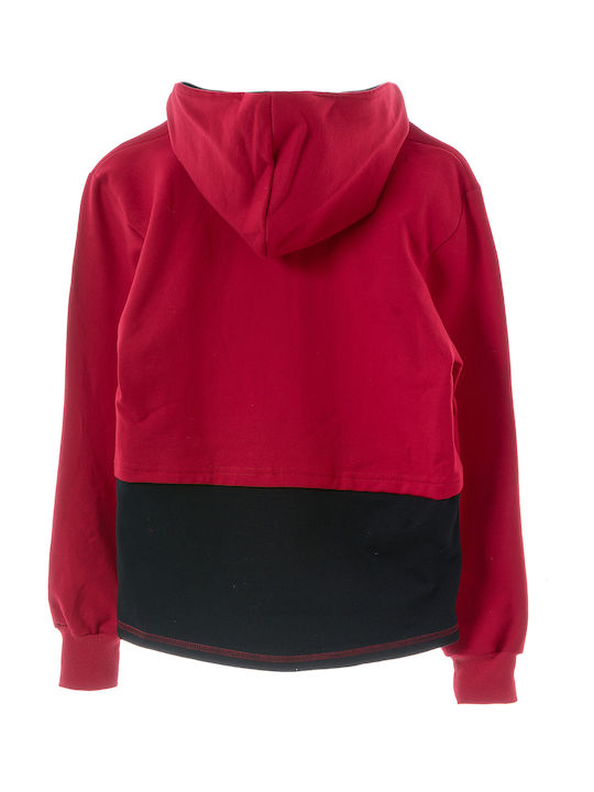 Babylon Girls Hooded Sweatshirt with Zipper Black