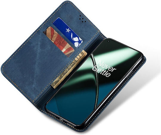 Denim Texture Book Δερματίνης Μπλε (OnePlus 11)